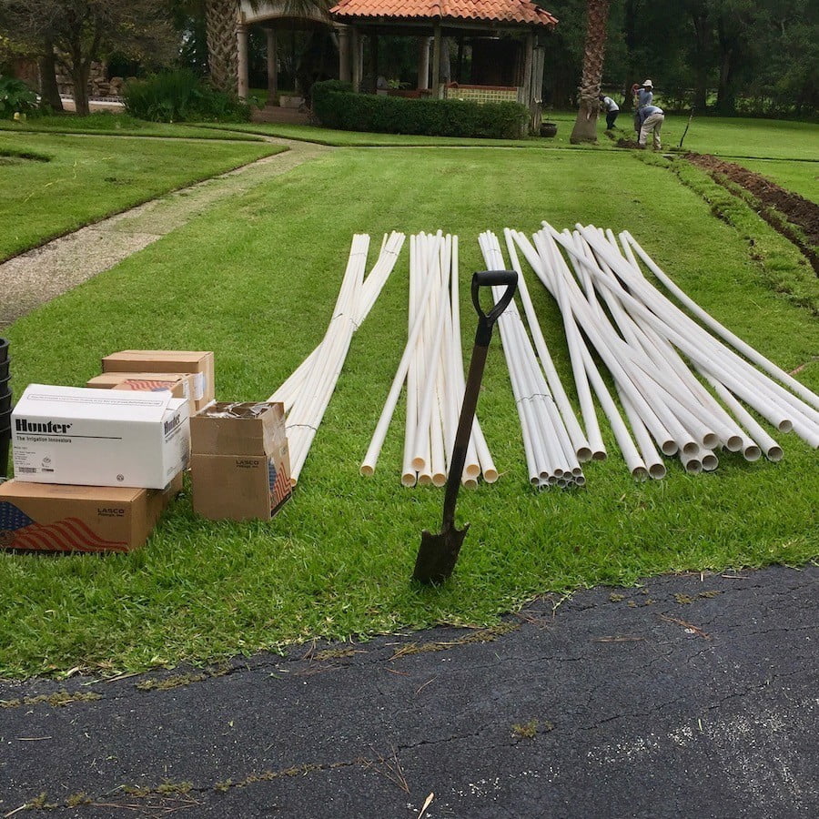 Lawn Sprinkler PVC Pipes- Houston 77042