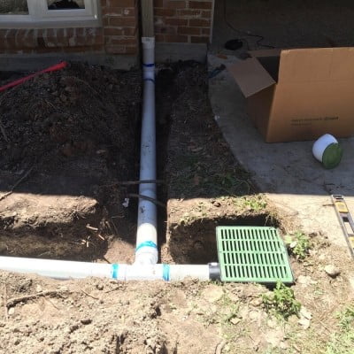 Catch Basin Drain System - Landscape Drainage-Houston- Pearland, Katy