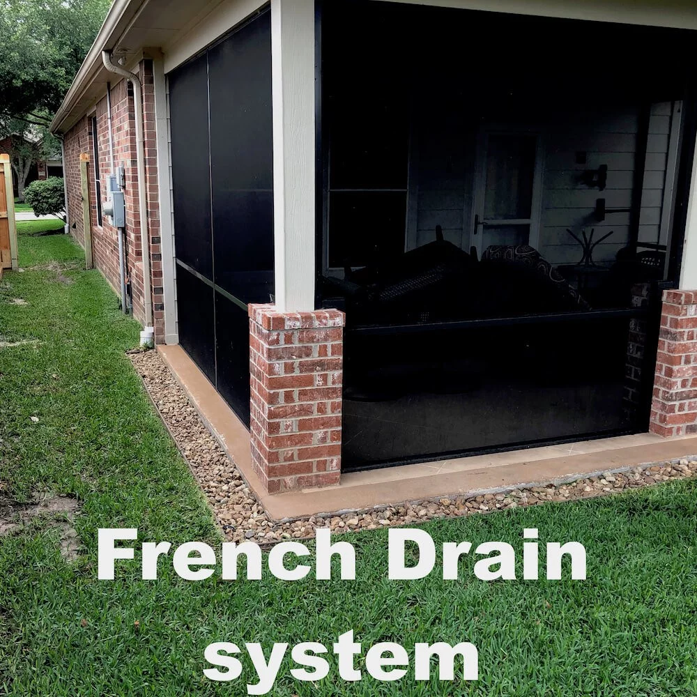 french drain picture gallery houston