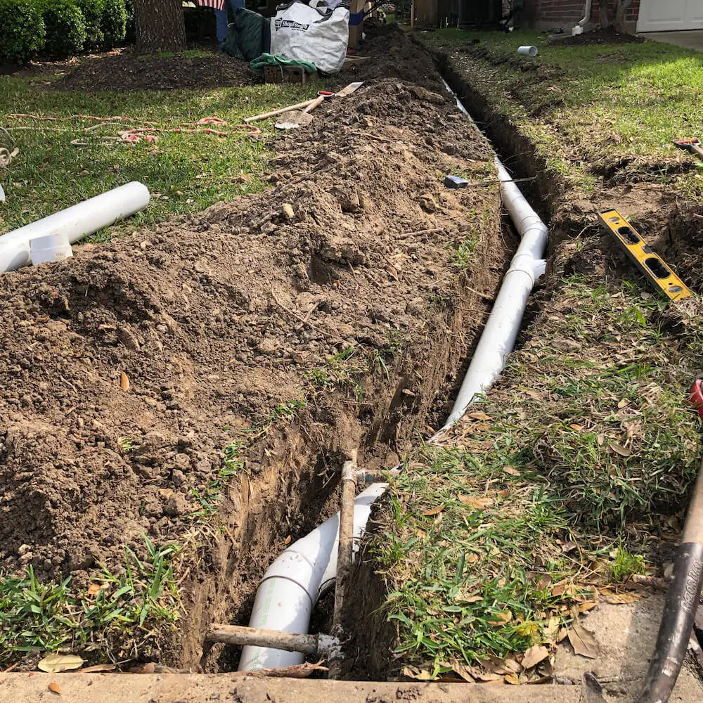 French Drain Pipes Houston