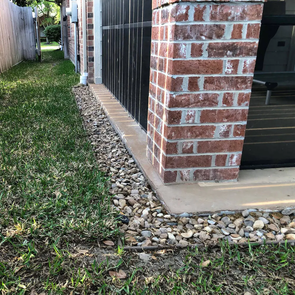 french drain system 77095