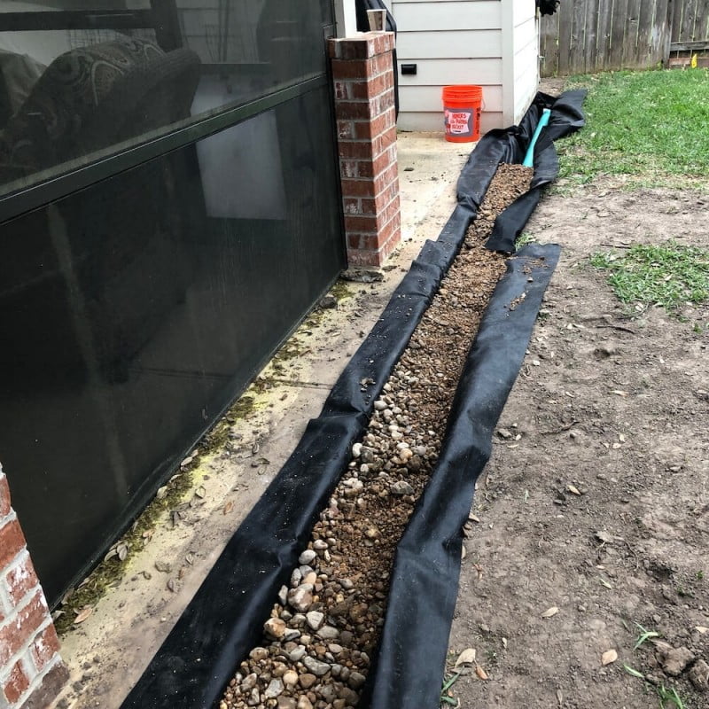 French Drain System - Houston Landscape Pros Katy,Bellaire,Pearland