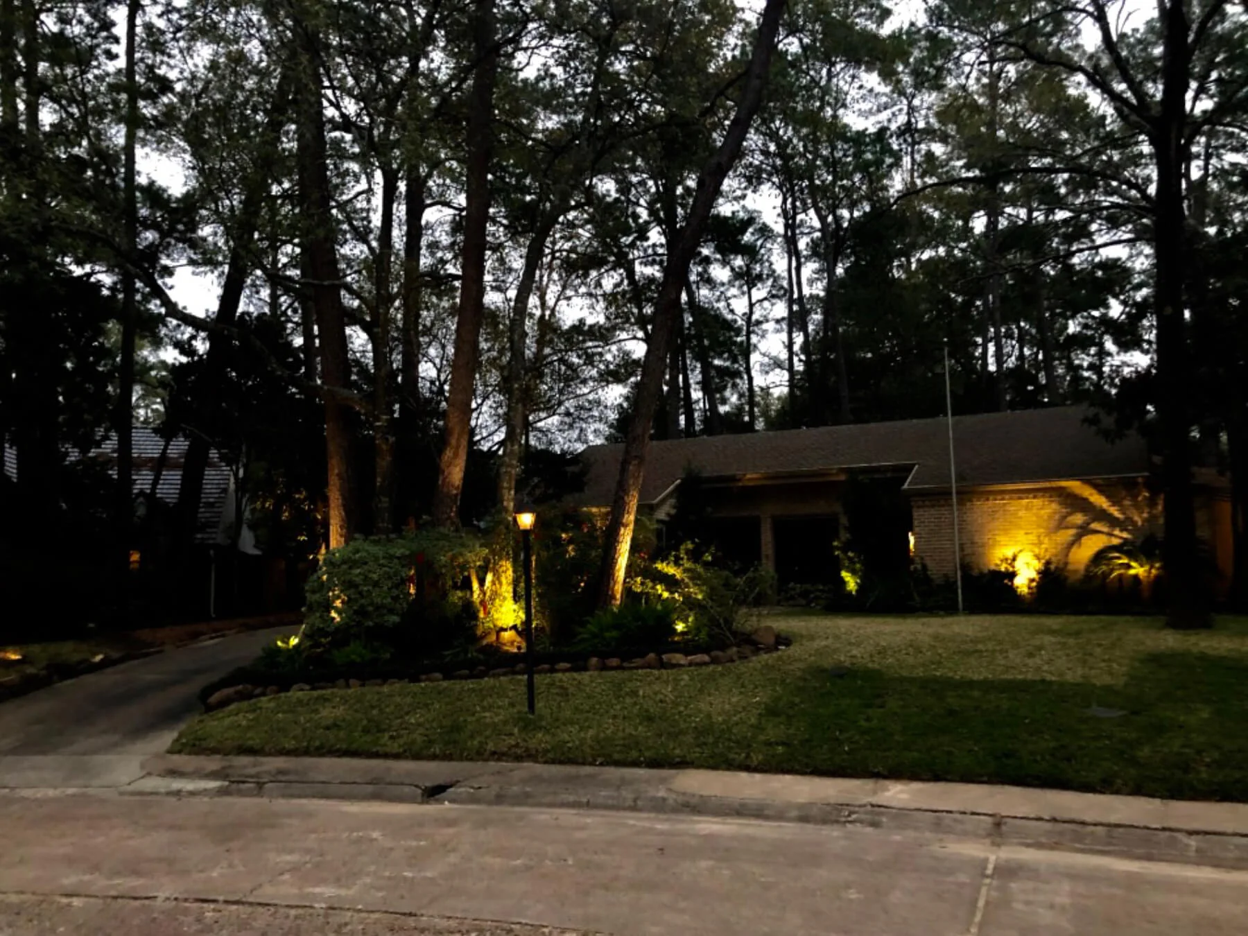 Landscape Lighting front yard