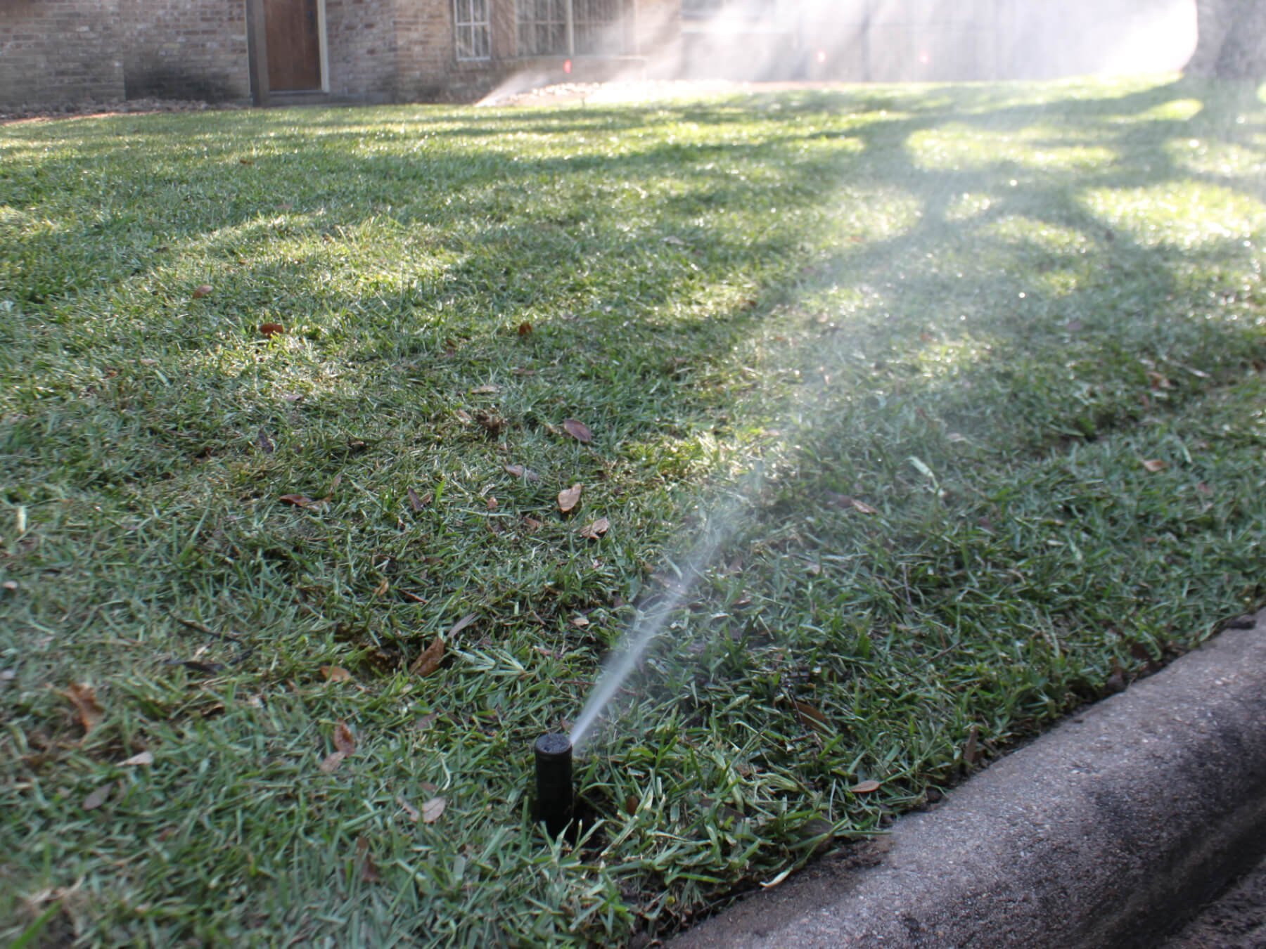 Houston Landscape Pros Installation of Lawn Sprinkler System- Katy, TX