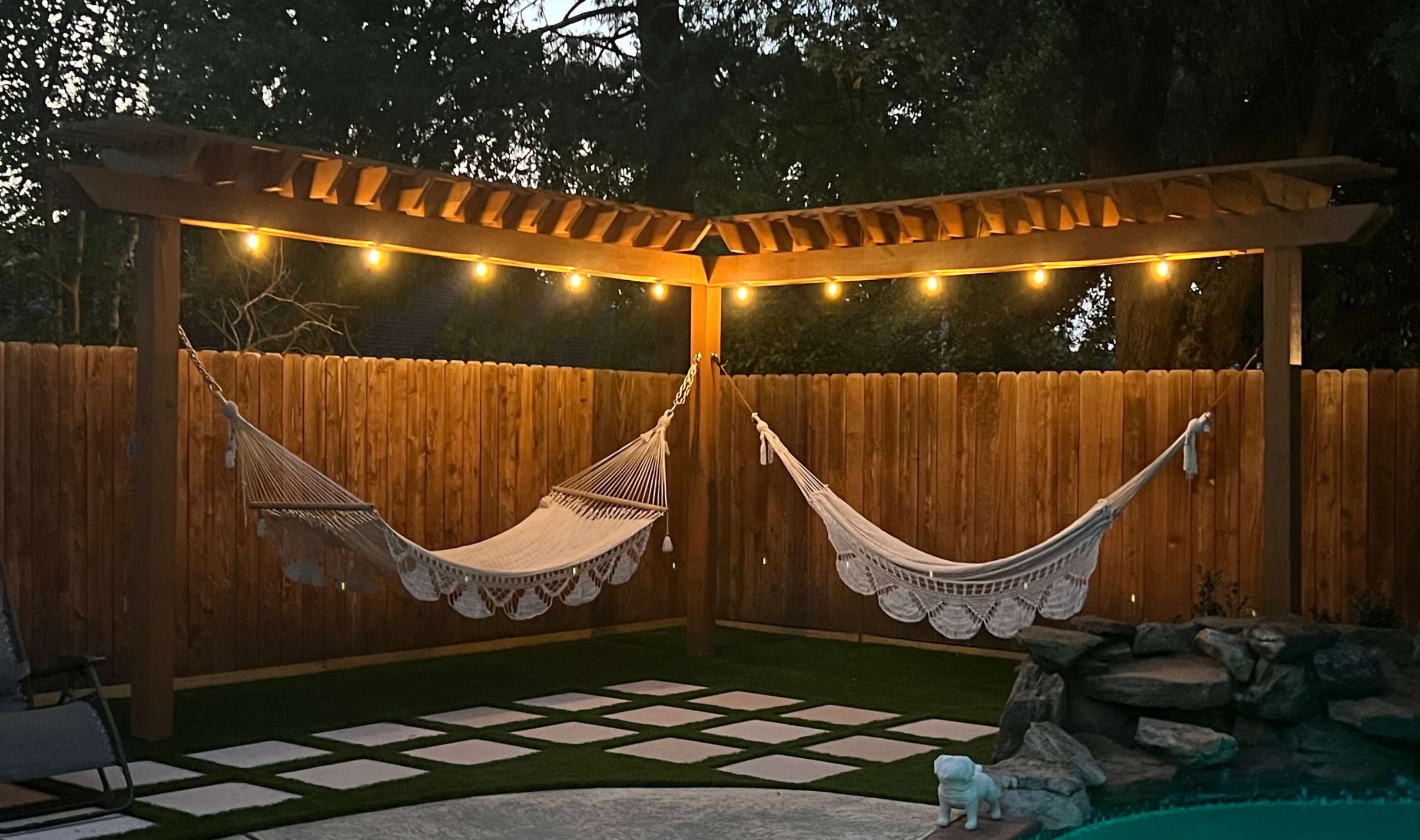 Pergola hammock stand best sale