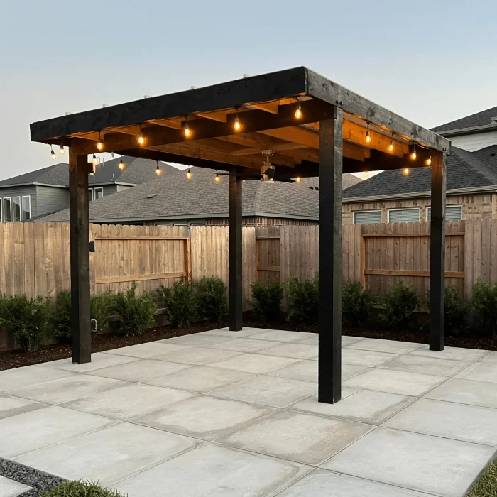 Modern Patio Pergola with Hercules Cover Install