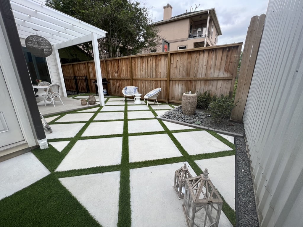 Artificial Grass landscape install