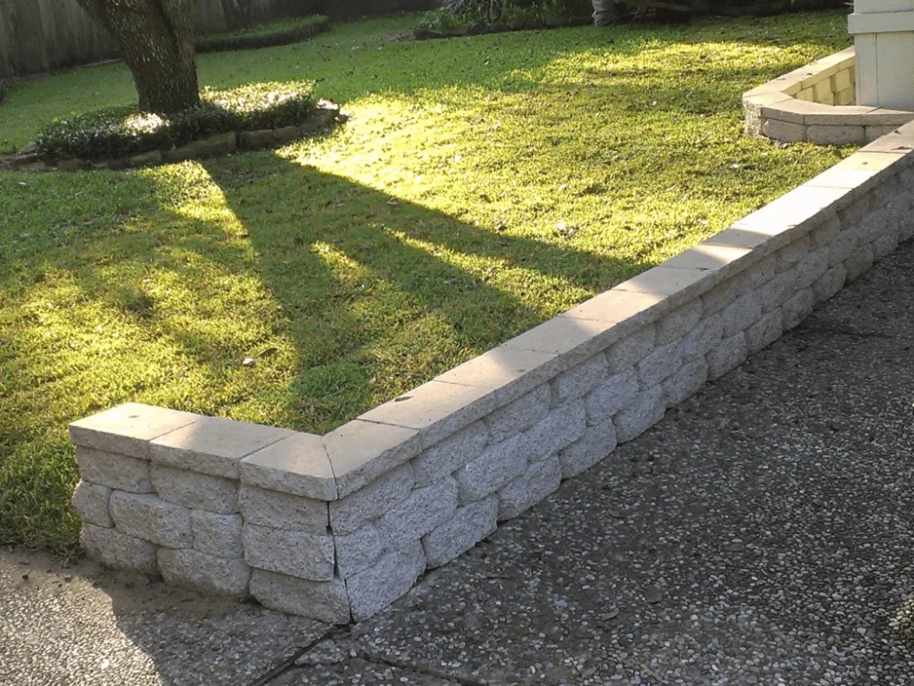 paver-retaining-walls-houston-tx Landscape backyard paver