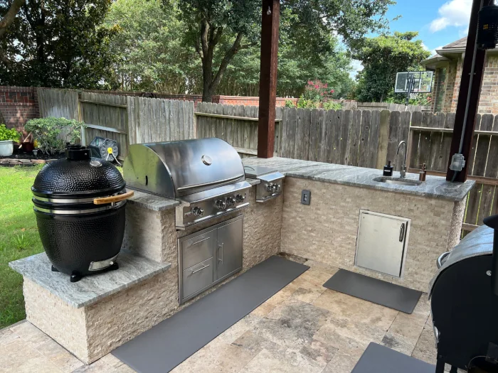 small outdoor kitchen houston tx