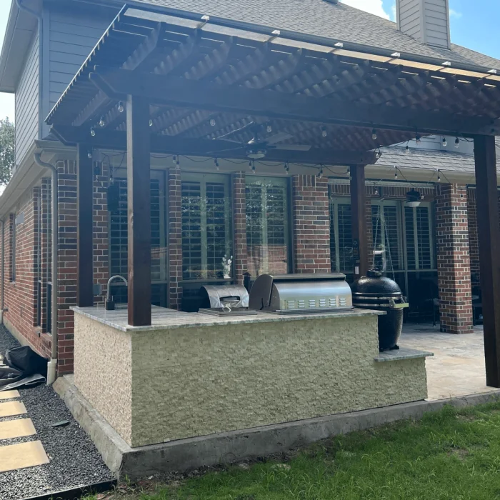 small outdoor kitchen houston tx image 2